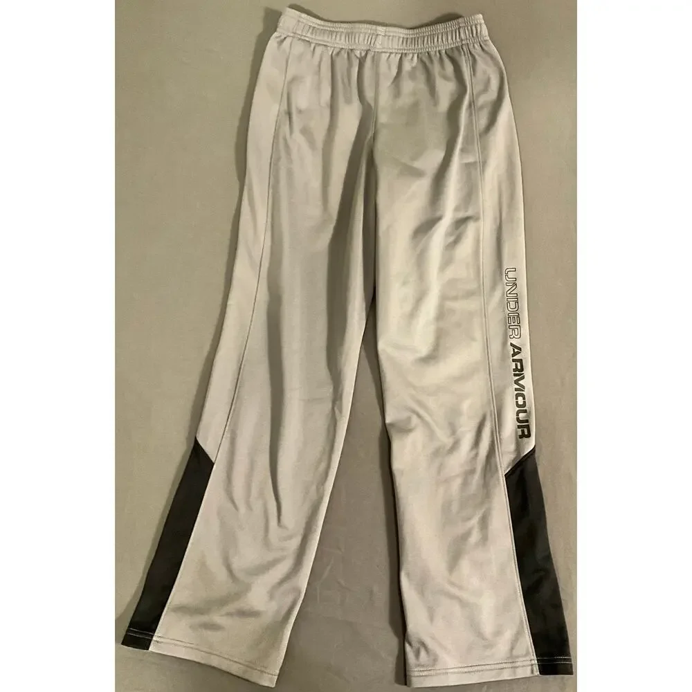 NWT Under Armour Loose Youth Unisex Warm Ups YLG Brawler 2.0 Grey Drawstring - Picture 3 of 10